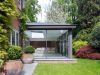 sliding patio doors seen from garden