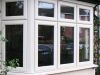 Windows on the front of a house