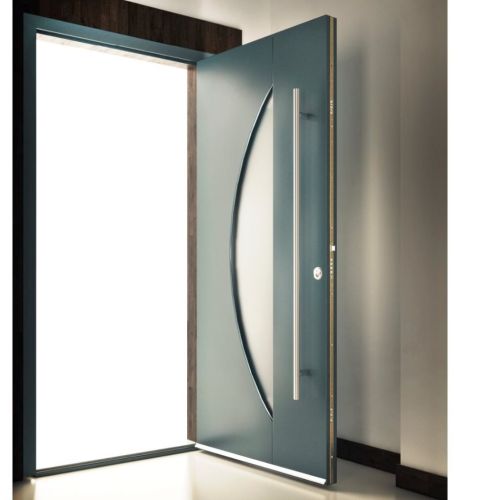 open aluminium door