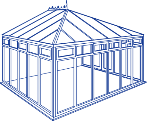 blueprint of victorian conservatory