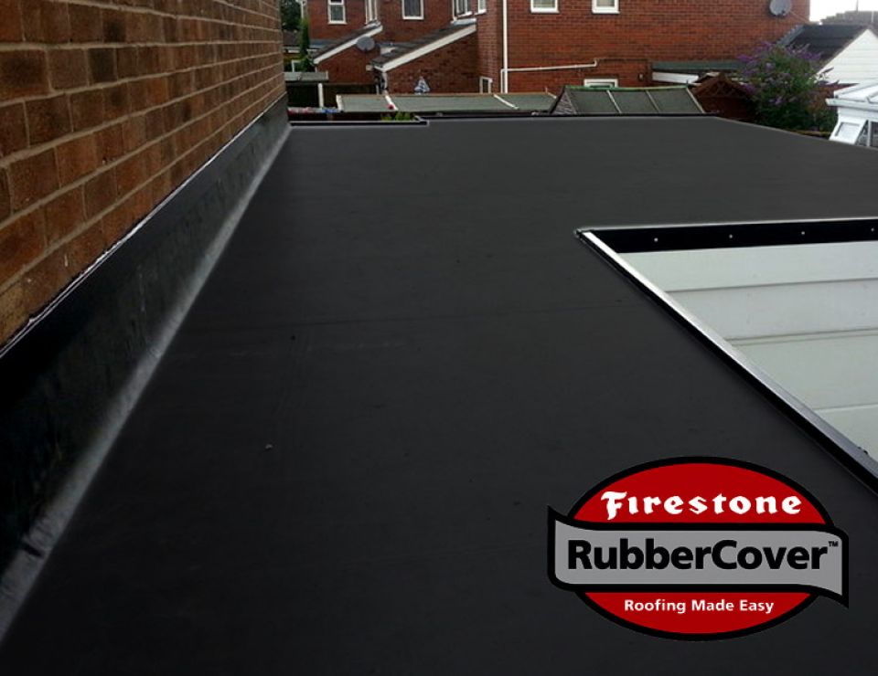 EPDM rubber roof on a sunny day