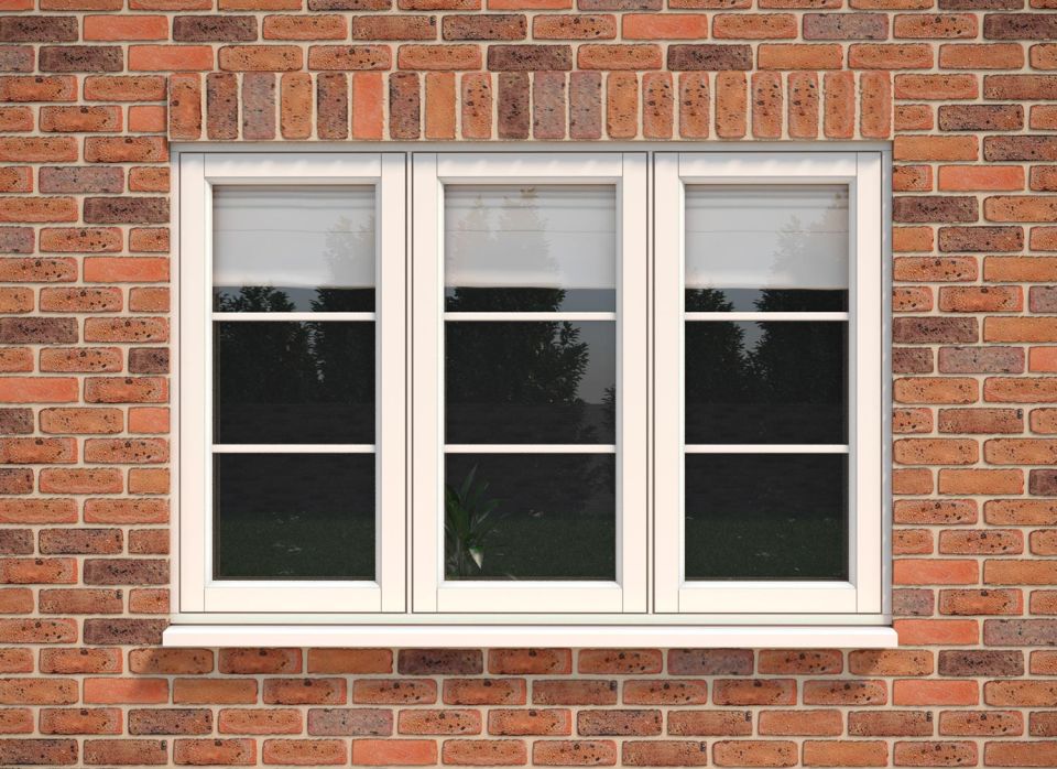 A trio of triple glazed windows