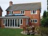 wide shot of home with bi-fold doors in view