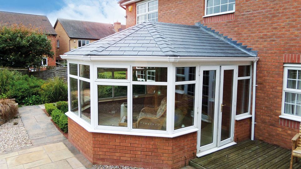 Guardian roof on a conservatory