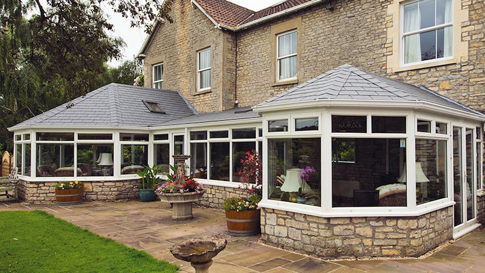 Guardian roof on a conservatory