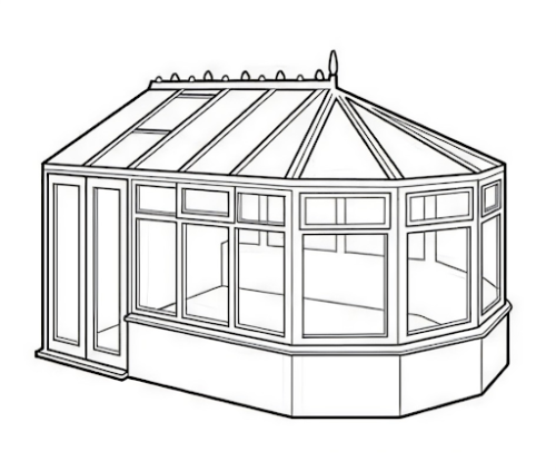 blueprint of victorian conservatory