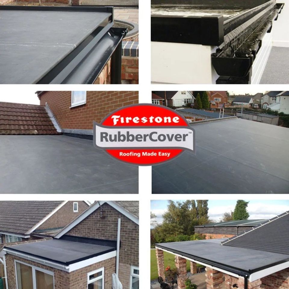 EPDM rubber roof on a sunny day