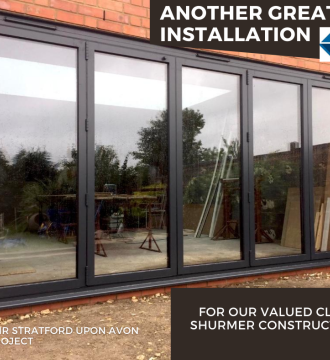 wide shot of home with bi-fold doors in view