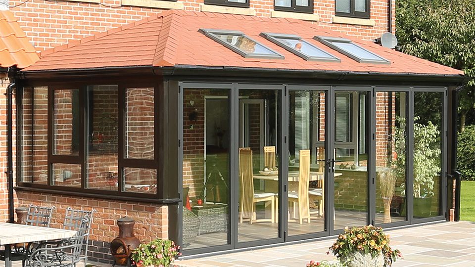 Guardian roof on a conservatory